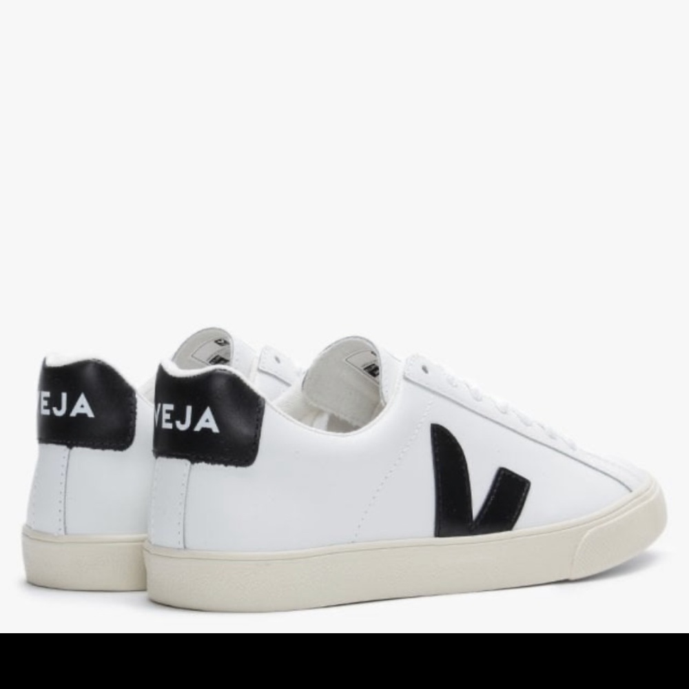Veja Women’s White Sneakers with Black Accents